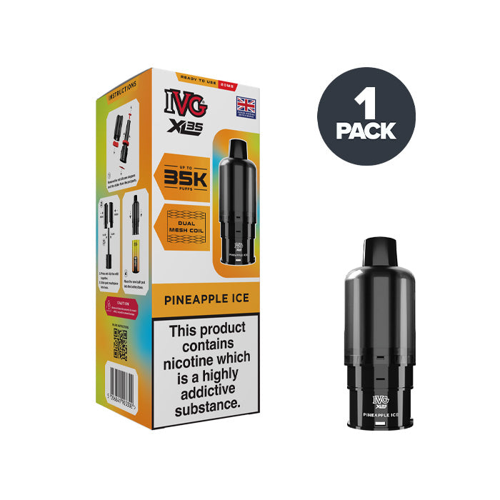 Pineapple Ice IVG XL35 Prefilled Pod and Box