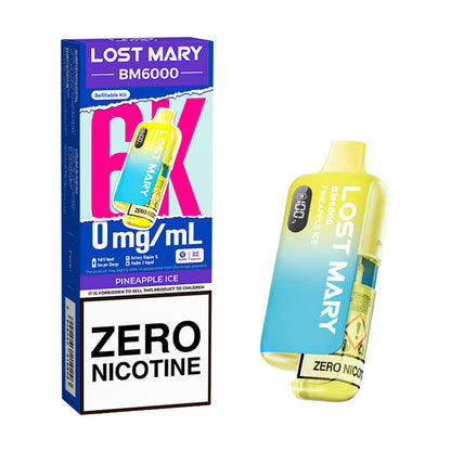 Pineapple Ice Lost Mary BM6000 0mg Kit and Box