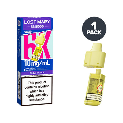 Pineapple Ice Lost Mary BM6000 Refill Pack 10mg