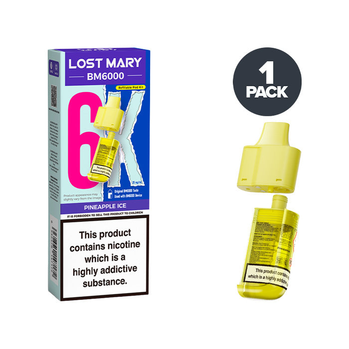 Pineapple Ice Lost Mary BM6000 Refill Pack 20mg