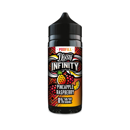 Pineapple Raspberry 50/50 100ml Shortfill E-Liquid by Doozy Infinity Podfill