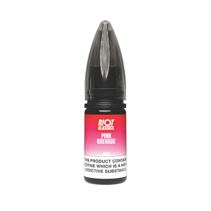 Pink Grenade Nic Salt E-Liquid by Riot Classics 5mg 10ml bottle