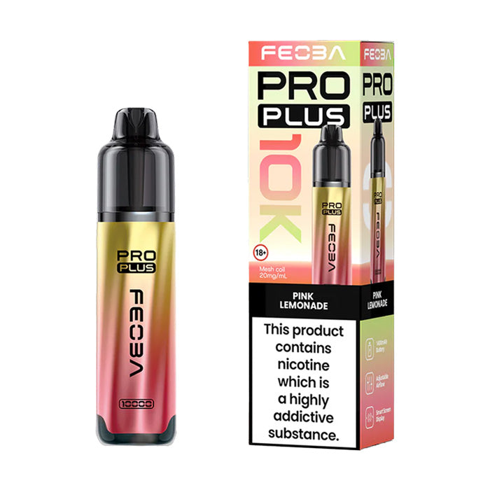 Pink Lemonade Feoba Pro Plus 30K Pod Kit and Box