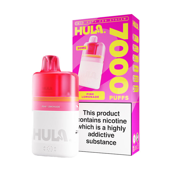 Pink Lemonade Hula 7000 Prefilled Pod Kit and Box