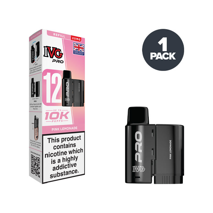 Pink Lemonade IVG Pro 12 20mg Refill Pack
