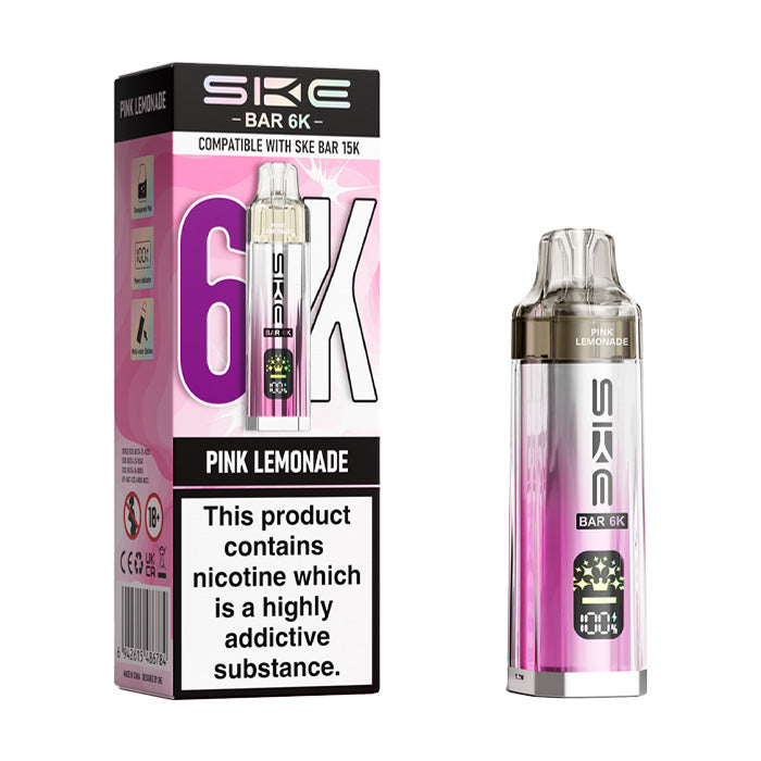 Pink Lemonade SKE Bar 6K Prefilled Pod Kit and box