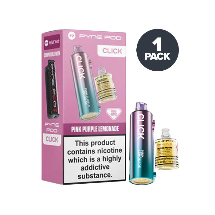 Pink Purple Lemonade Pyne Pod Click Prefilled Pod and Box