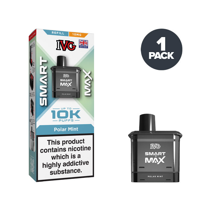 Polar Mint 10mg IVG Smart Max Refill Pack and Box