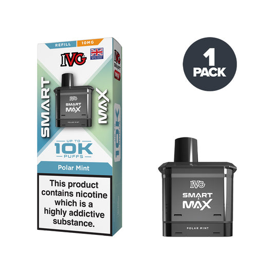 Polar Mint IVG Smart Max 10mg Refill Pack and Box