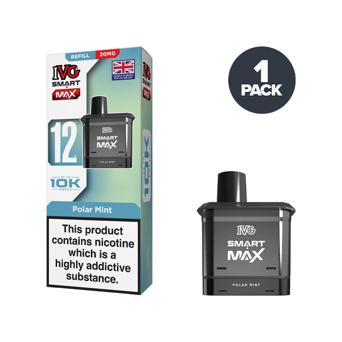Polar Mint IVG Smart Max 20mg Refill Pack and Box