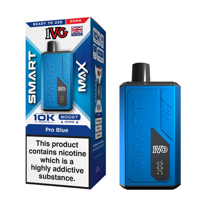 Pro Blue IVG Smart Max Prefilled Pod Kit and Box