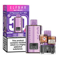 Purple Elf Bar 4 in 1 Ultra 50 Prefilled Pod Kit and Box
