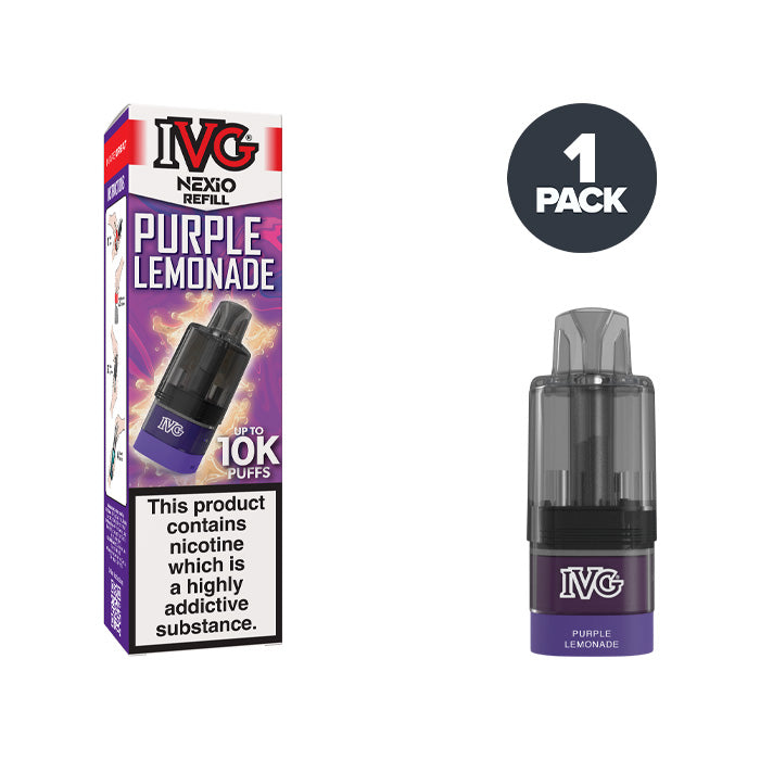 Purple Lemonade IVG Nexio Refill Pack and Box