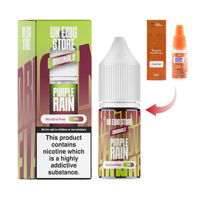 UK Ecig Store Purple Rain 10ml E-liquid with Box and Old Packaging