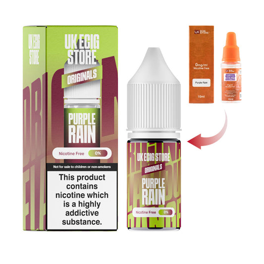 UK Ecig Store Purple Rain 10ml E-liquid with Box and Old Packaging