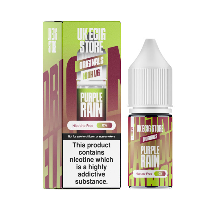 UK Ecig Store Purple Rain High VG 10ml E-liquid with Box