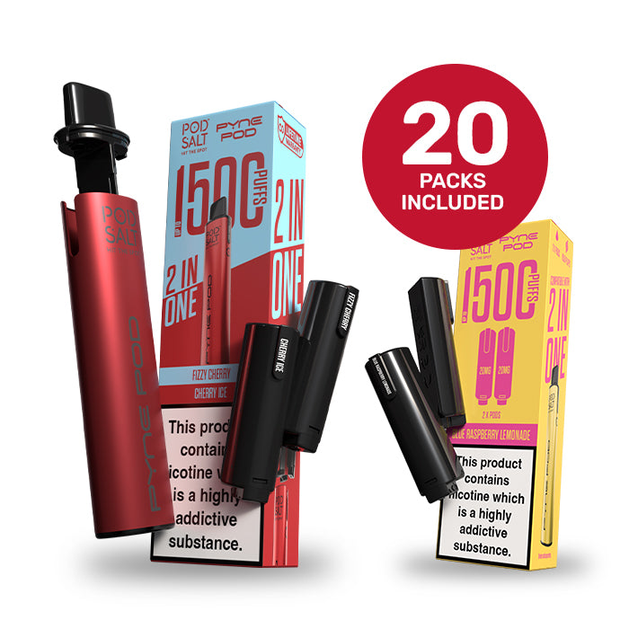 Cherry Edition Pyne Pod 2in1 Kit with a pack of Pyne Pod 2in1 Refills