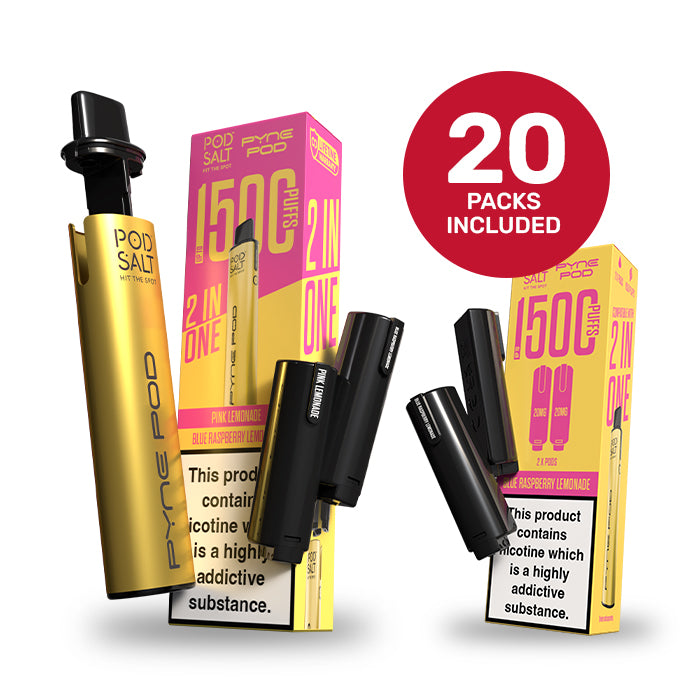 Lemonade Edition Pyne Pod 2in1 Kit with a pack of Pyne Pod 2in1 Refills