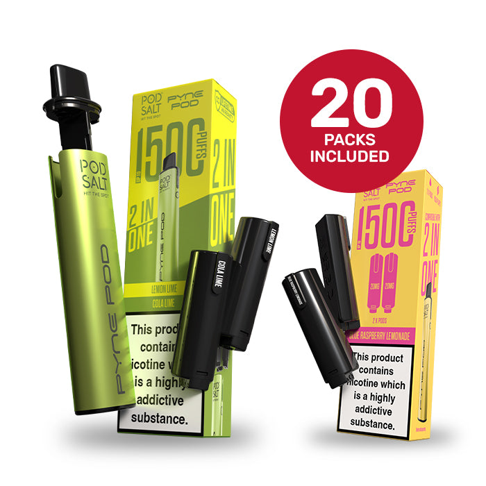Lime Edition Pyne Pod 2in1 Kit with a pack of Pyne Pod 2in1 Refills