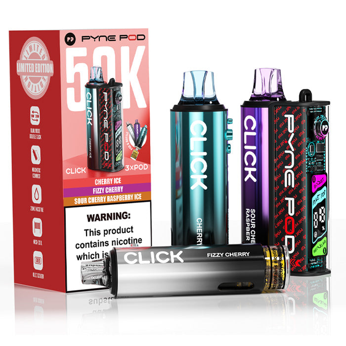 Pyne Pod Click 50K Prefilled Pod Kit Cherry Edition