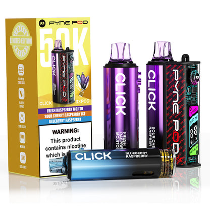 Pyne Pod Click 50K Vape Kit Raspberry Edition