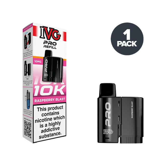 Raspberry Blast IVG Pro 12 10mg Refill Pack