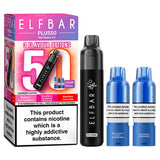 Raspberry Edition Elf Bar Plus 50 Prefilled Pod Kit and Box