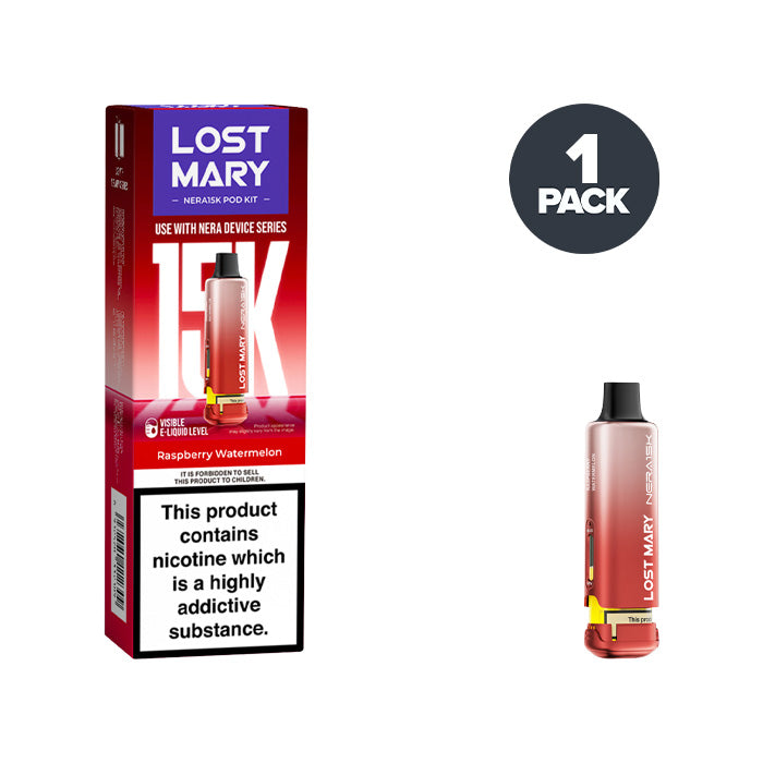 Raspberry Watermelon Lost Mary Nera 15K Refill Pack