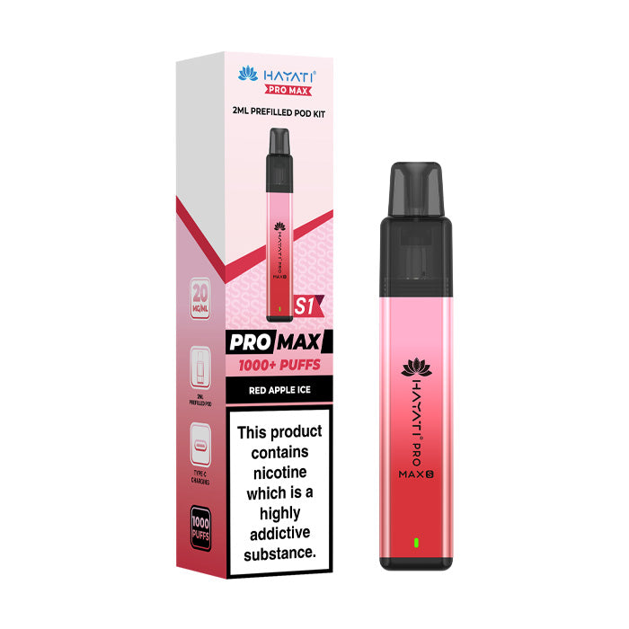 Red Apple Ice Hayati Pro Max S1 Prefilled Pod Kit and Box