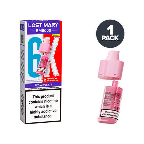 Red Apple Ice Lost Mary BM6000 Refill Pack 20mg