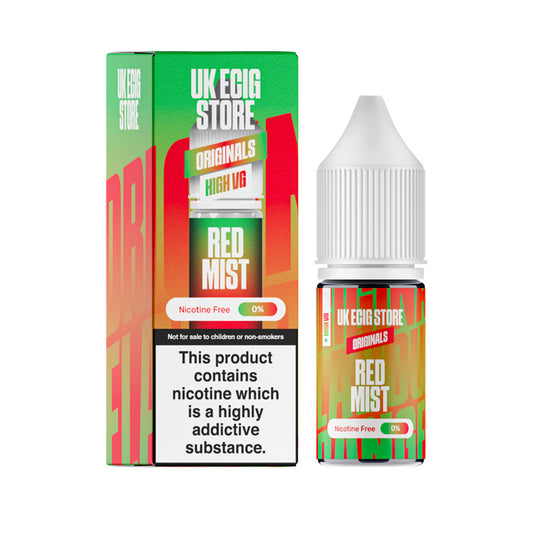UK Ecig Store Red Mist High VG 10ml E-liquid with Box