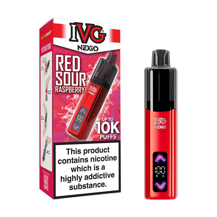 Red Sour Raspberry IVG Nexio Prefilled Pod Kit