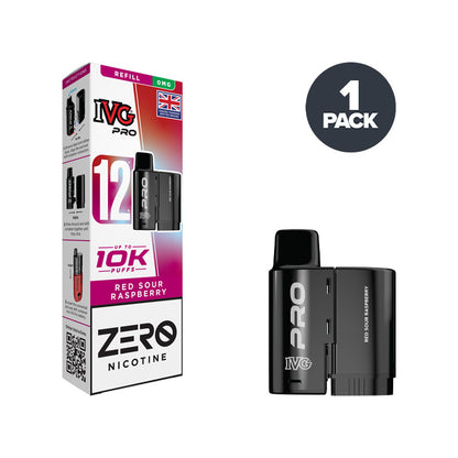 Red Sour Raspberry IVG Pro 12 0mg Refill Pack