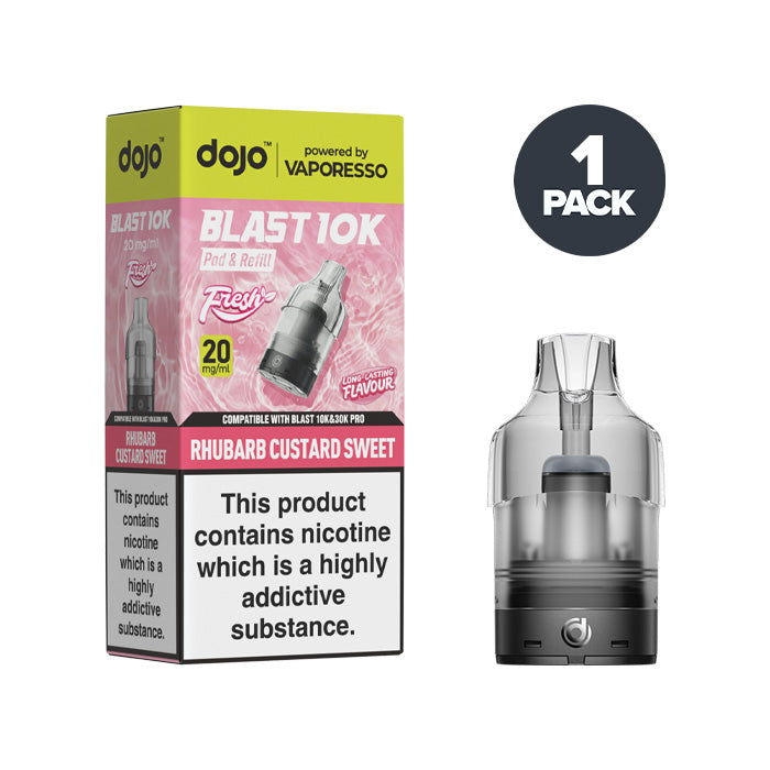 Rhubarb Custard Sweet Vaporesso Dojo Blast 10K Fresh Refill Pack