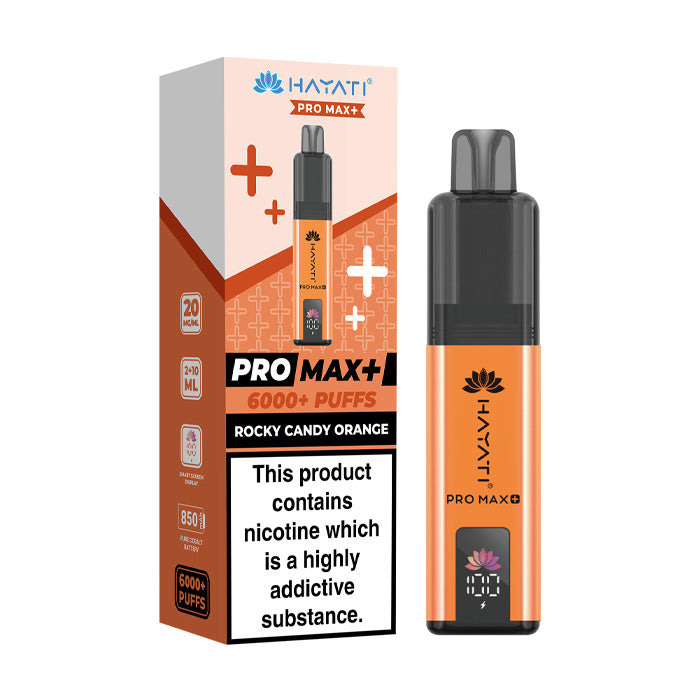 Rock Candy Orange Hayati Pro Max Plus Kit and Box
