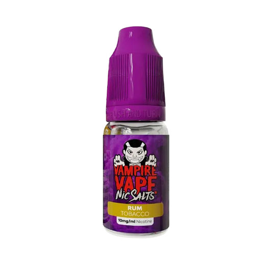Rum Tobacco Nic Salt E-Liquid by Vampire Vape