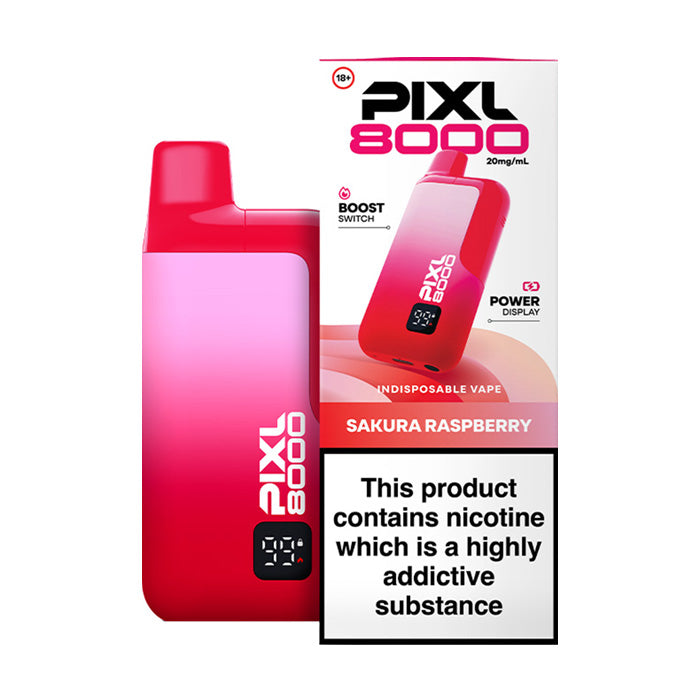 Sakura Raspberry PIXL 8000 Prefilled Pod Kit and Box