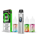 Silk Gray Vaporesso Xros 6 Kit with three super salts and a pack of pods
