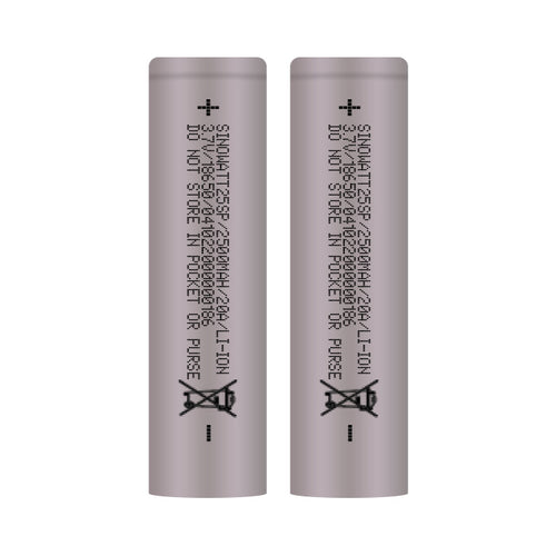 Sinowatt 25SP 2500mAh 18650 Battery Twin Pack
