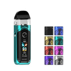 Smok Nord 6 Pod Kit with eight squares showcasing all available colours