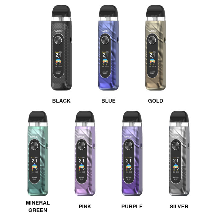 Smok Novo 6 Pod Kit in all seven colours