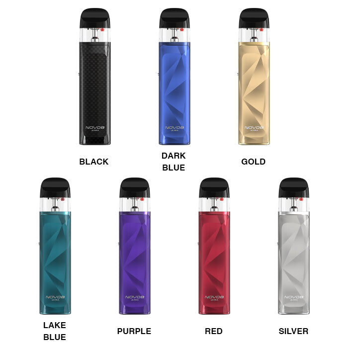 All seven Smok Novo Ultra Pod Kit colourways