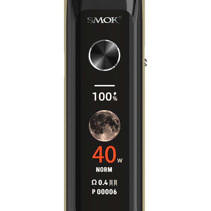 A close up of the Smok Novo 6 Ultra screen