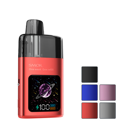Smok TFOS Pod Kit with five squares showcasing all available colours.