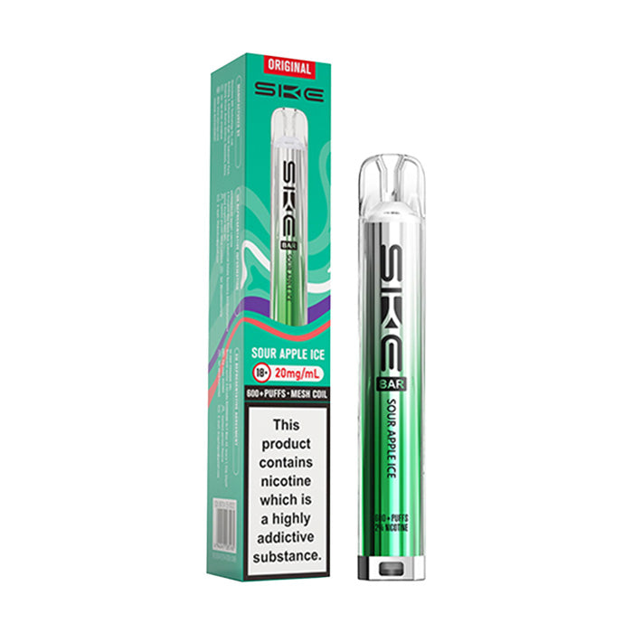 SKE Bar 600 Prefilled Pod Kit - Sour Apple Ice