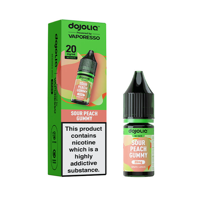 Sour Peach Gummy Nic Salt by Vaporesso Dojoliq