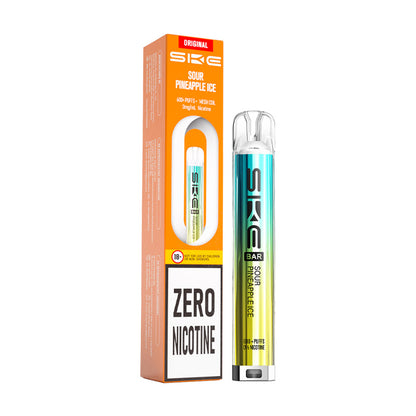 Sour Pineapple Ice SKE Bar 600 0mg Prefilled Pod Kit and Box