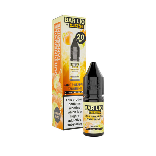 Sour Pineapple Tangerine 10ml Bar Liq Nic Salt E-Liquid by Zeus Juice