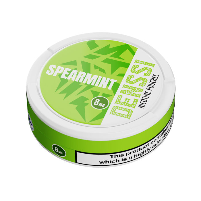 Tub of 20 Denssi Spearmint 8mg Nicotine Pouches
