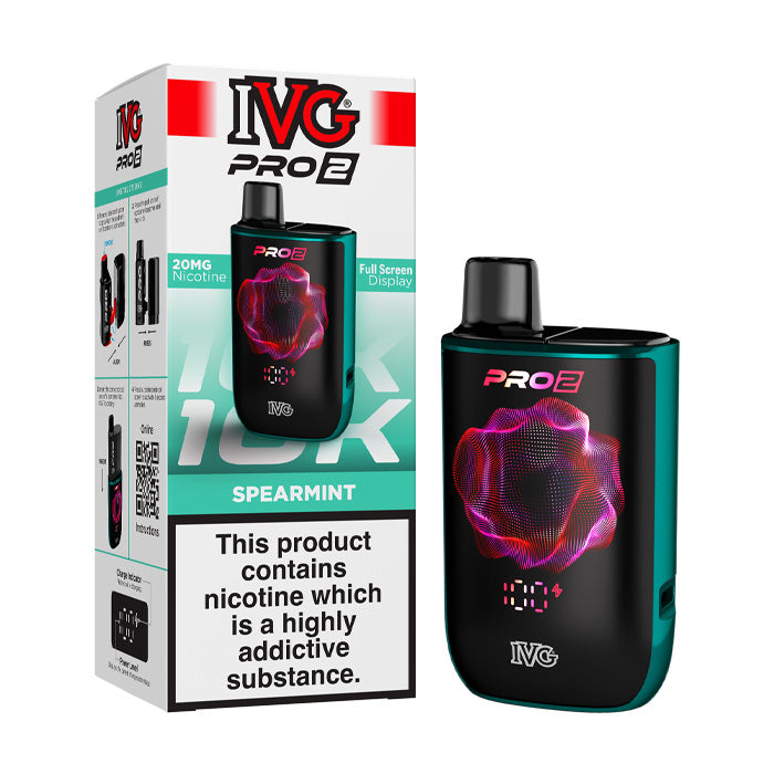Spearmint IVG Pro 2 Prefilled Pod Kit and Box